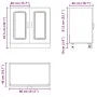Mueble bajo para fregadero Kalmar roble ahumado 80x46x81,5 cm de , Armarios de cocina - Ref: Foro24-853452, Precio: 75,46 €, ...