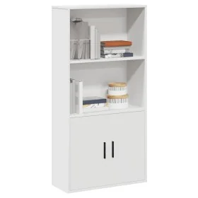 Estantería de madera de ingeniería blanca 60x24x120 cm de , Librerías y estanterías - Ref: Foro24-860418, Precio: 71,73 €, De...