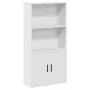 Estantería de madera de ingeniería blanca 60x24x120 cm de , Librerías y estanterías - Ref: Foro24-860418, Precio: 71,73 €, De...