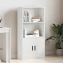 Estantería de madera de ingeniería blanca 60x24x120 cm de , Librerías y estanterías - Ref: Foro24-860418, Precio: 71,73 €, De...