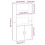 Estantería de madera de ingeniería blanca 60x24x120 cm de , Librerías y estanterías - Ref: Foro24-860418, Precio: 71,73 €, De...