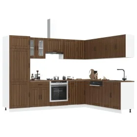 Mueble cocina Lucca roble marrón 14 pzas madera contrachapada de , Armarios de cocina - Ref: Foro24-3314988, Precio: 1,00 €, ...
