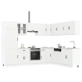 Mueble de cocina Lucca blanco 14 piezas madera contrachapada de , Armarios de cocina - Ref: Foro24-3314981, Precio: 1,00 €, D...