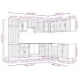 Mueble de cocina Lucca blanco 14 piezas madera contrachapada de , Armarios de cocina - Ref: Foro24-3314981, Precio: 1,00 €, D...