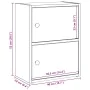 Estantería de madera de ingeniería gris sonoma 40x24x52 cm de , Librerías y estanterías - Ref: Foro24-860360, Precio: 40,34 €...