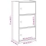 Estantería madera de ingeniería gris sonoma 40x24x77 cm de , Librerías y estanterías - Ref: Foro24-860369, Precio: 50,98 €, D...