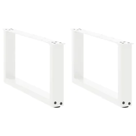 Patas de mesa de centro forma U 2uds acero blanco 70x(30-31) cm by , Table legs - Ref: Foro24-4013145, Price: 61,11 €, Discou...