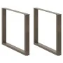 Patas mesa comedor forma U 3uds acero natural 100x(72-73) cm de , Patas para mesas - Ref: Foro24-4013215, Precio: 147,00 €, D...