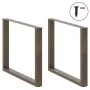 Patas mesa comedor forma U 3uds acero natural 100x(72-73) cm de , Patas para mesas - Ref: Foro24-4013215, Precio: 147,00 €, D...