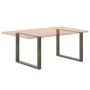 Patas mesa comedor forma U 3uds acero natural 100x(72-73) cm de , Patas para mesas - Ref: Foro24-4013215, Precio: 147,00 €, D...