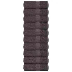 Toallitas de baño 10 uds antracita 15x21cm 360 gsm 100% algodón de , Toallas - Ref: Foro24-136671, Precio: 17,71 €, Descuento: %