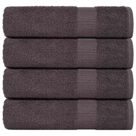 Toallas de ducha 4 uds 100% algodón antracita 70x140 cm 360 gsm de , Toallas - Ref: Foro24-136686, Precio: 41,15 €, Descuento: %