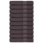 Toallas 10 uds 100% algodón antracita 100x200 cm 600 gsm de , Toallas - Ref: Foro24-136699, Precio: 144,16 €, Descuento: %