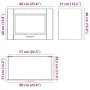 Armario de pared para cocina Porto madera de ingeniería blanca de , Armarios de cocina - Ref: Foro24-854077, Precio: 55,62 €,...