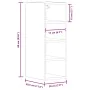 Armario colgante de cocina contrachapada negro 20x29,5x60 cm de , Armarios de cocina - Ref: Foro24-854158, Precio: 38,79 €, D...
