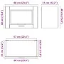 Mueble de pared cocina madera contrachapada Porto roble sonoma de , Armarios de cocina - Ref: Foro24-854080, Precio: 53,26 €,...