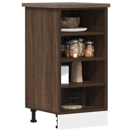Armario de horno madera ingeniería roble ahumado 40x44,5x81,5cm de , Armarios de cocina - Ref: Foro24-854208, Precio: 62,69 €...