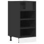 Armario inferior de cocina contrachapada negro 40x44,5x81,5 cm de , Armarios de cocina - Ref: Foro24-854203, Precio: 61,75 €,...