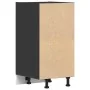 Armario inferior de cocina contrachapada negro 40x44,5x81,5 cm de , Armarios de cocina - Ref: Foro24-854203, Precio: 61,75 €,...