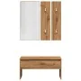 Set de muebles recibidor madera contrachapada roble artesanal by , Benches for halls and storage - Ref: Foro24-857020, Price:...