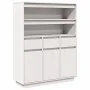 Aparador alto de madera maciza de pino blanco 89x34x116,5 cm by , Sideboards - Ref: Foro24-861112, Price: 194,69 €, Discount: %
