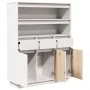 Aparador alto de madera maciza de pino blanco 89x34x116,5 cm by , Sideboards - Ref: Foro24-861112, Price: 194,69 €, Discount: %