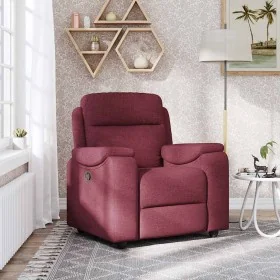 Sillón reclinable de tela rojo tinto de , Sillones - Ref: Foro24-4015683, Precio: 186,87 €, Descuento: %