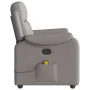 Sillón de masaje reclinable de tela gris taupé de , Sillones - Ref: Foro24-4015697, Precio: 192,11 €, Descuento: %