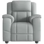 Sillón reclinable de masaje de tela gris claro de , Sillones - Ref: Foro24-4015710, Precio: 245,15 €, Descuento: %