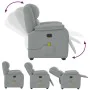 Sillón reclinable de masaje de tela gris claro de , Sillones - Ref: Foro24-4015710, Precio: 245,15 €, Descuento: %