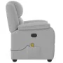 Sillón de masaje reclinable de tela gris nube de , Sillones - Ref: Foro24-4015719, Precio: 244,69 €, Descuento: %