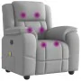 Sillón de masaje reclinable de tela gris nube de , Sillones - Ref: Foro24-4015719, Precio: 244,69 €, Descuento: %