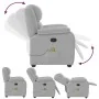 Sillón de masaje reclinable de tela gris nube de , Sillones - Ref: Foro24-4015719, Precio: 244,69 €, Descuento: %