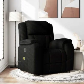 Sillón reclinable de masaje de tela negro de , Sillones - Ref: Foro24-4015712, Precio: 247,74 €, Descuento: %