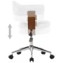 Sillas de comedor giratorias 2 uds madera curvada cuero blanco de vidaXL, Sillas de comedor - Ref: Foro24-3054893, Precio: 26...