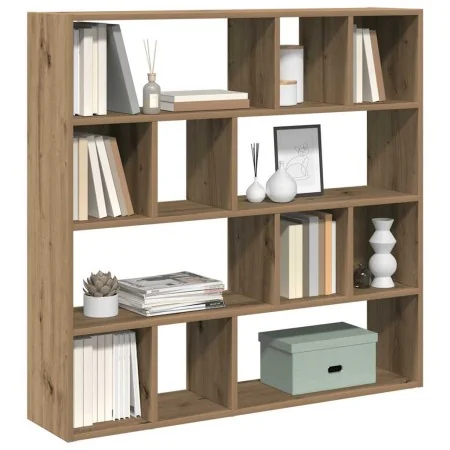 Estantería/divisor de espacios roble artisan 105x24x102 cm de , Divisores de ambientes - Ref: Foro24-855831, Precio: 90,46 €,...