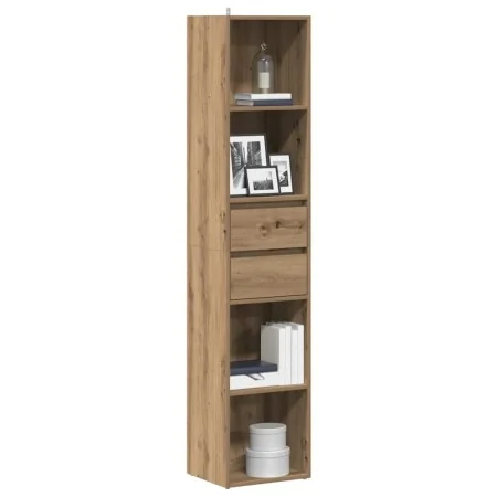 Estantería de madera de ingeniería roble artisan 36x30x171 cm de , Librerías y estanterías - Ref: Foro24-856047, Precio: 88,9...