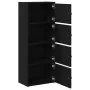 Estantería de madera de ingeniería roble negro 40x24x102 cm de , Librerías y estanterías - Ref: Foro24-860374, Precio: 69,65 ...