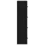 Estantería de madera de ingeniería roble negro 40x24x102 cm de , Librerías y estanterías - Ref: Foro24-860374, Precio: 69,65 ...