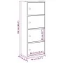 Estantería de madera de ingeniería roble negro 40x24x102 cm de , Librerías y estanterías - Ref: Foro24-860374, Precio: 69,65 ...