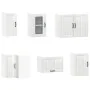 Mueble cocina Kalmar blanco brillo 11 pzas madera contrachapada de , Armarios de cocina - Ref: Foro24-3314943, Precio: 753,32...