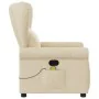 Sillón de masaje reclinable de tela crema by , Armchairs - Ref: Foro24-4015674, Price: 225,67 €, Discount: %