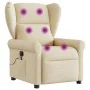 Sillón de masaje reclinable de tela crema by , Armchairs - Ref: Foro24-4015674, Price: 225,67 €, Discount: %