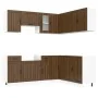 Mueble cocina Kalmar roble marrón 11 pzas madera contrachapada de , Armarios de cocina - Ref: Foro24-3314948, Precio: 667,56 ...