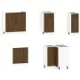 Mueble cocina Kalmar roble marrón 11 pzas madera contrachapada de , Armarios de cocina - Ref: Foro24-3314948, Precio: 667,56 ...