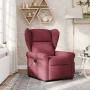 Sillón de masaje reclinable de tela color vino tinto de , Sillones - Ref: Foro24-4015669, Precio: 207,33 €, Descuento: %