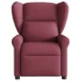 Sillón de masaje reclinable de tela color vino tinto de , Sillones - Ref: Foro24-4015669, Precio: 207,33 €, Descuento: %