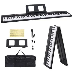 Teclado eléctrico piano 88 teclas con atril plegable de , Pianos - Ref: Foro24-4103508, Precio: 163,16 €, Descuento: %