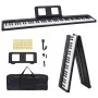 Teclado eléctrico piano 88 teclas con atril plegable de , Pianos - Ref: Foro24-4103508, Precio: 163,16 €, Descuento: %