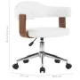 Sillas de comedor giratorias 2 uds madera curvada cuero blanco de vidaXL, Sillas de comedor - Ref: Foro24-3054893, Precio: 26...